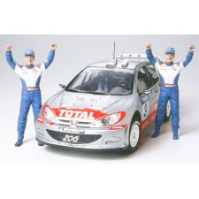 TAMIYA 田宫 静态模型 24262 プジョー 206 WRC 2002 ウ...